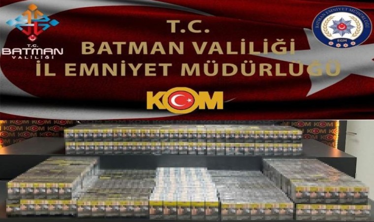 Batmanda bin 940 paket gümrük kaçağı sigara ele geçirildi