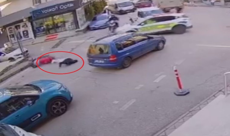 Bursada polisten kaçan motosikletli kazaya böyle karıştı