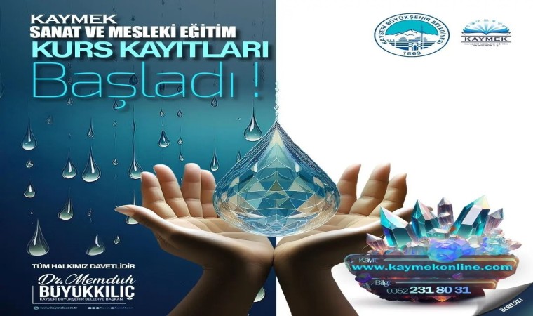 Büyükşehir KAYMEKin sanat ve mesleki eğitim kurs kayıtları başladı