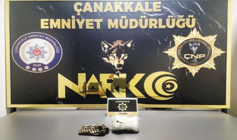 Çanakkalede 544 gram skunk ele geçirilen şüpheli tutuklandı