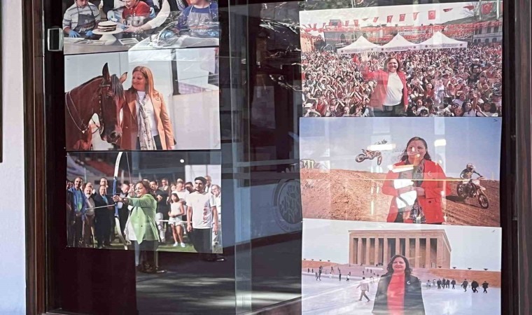 CHPli başkandan cami yerleşkesinde fotoğraflı propaganda