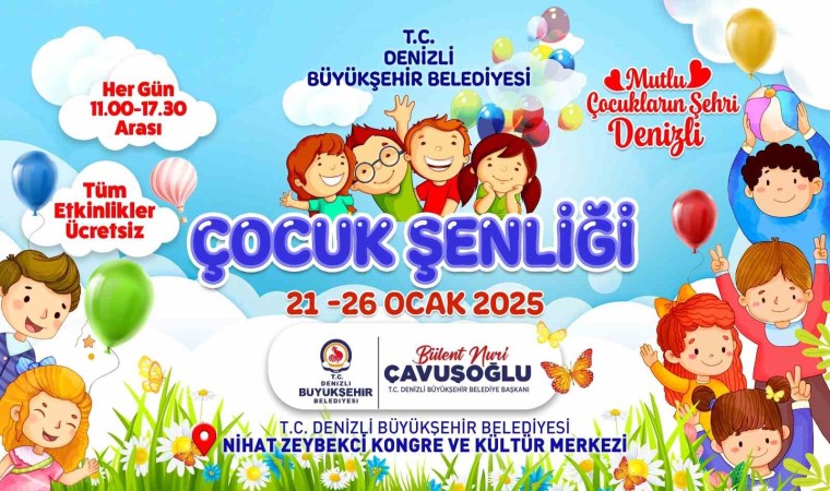 Denizli Büyükşehirden çocuklara şenlik müjdesi