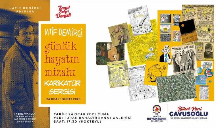 Denizlide Latif Demirci anısına karikatür sergisi düzenlenecek