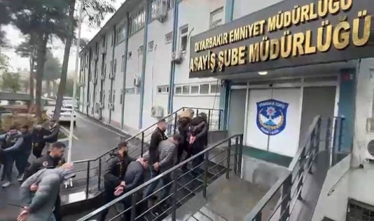 Diyarbakırda Aralık ayında polis tarafından yakalanan 165 kişi tutuklandı