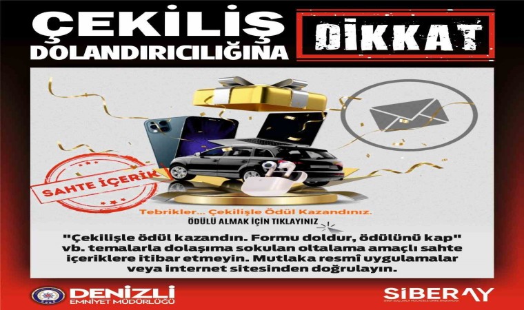 Dolandırıcılardan sahte çekiliş tuzağı