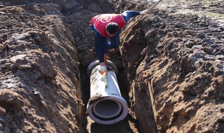 Düzcede yağmur suyu hattı çalışmaları başladı