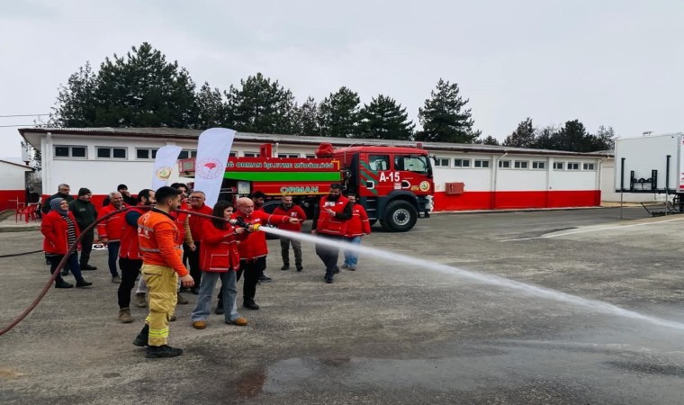 Elazığda orman yangınlarına müdahale eğitimi