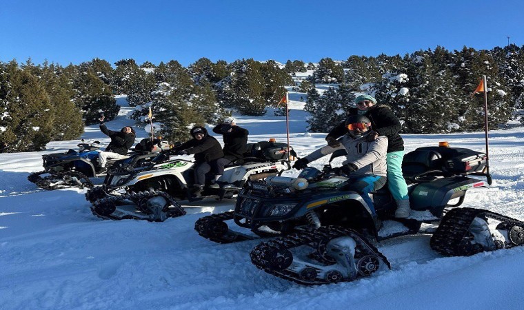 Ergan Dağı Kayak Merkezinde heyecan dorukta! ATV turları da yapılıyor