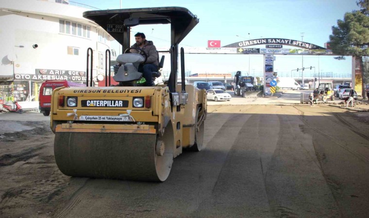 Giresun Belediyesi sanayi sitesinde altyapı ve üstyapı çalışması başlattı