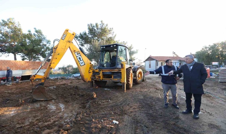 Güzelbahçede kentin her noktasında çalışmalar hızla sürüyor