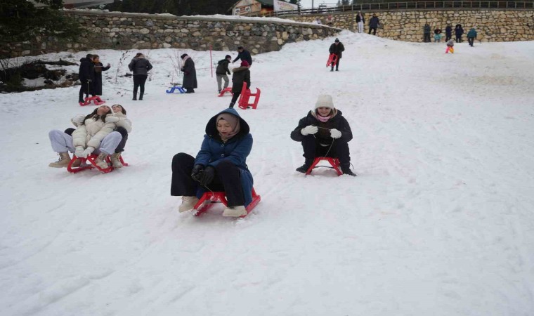 Ilgaz Dağında yarıyıl tatili coşkusu