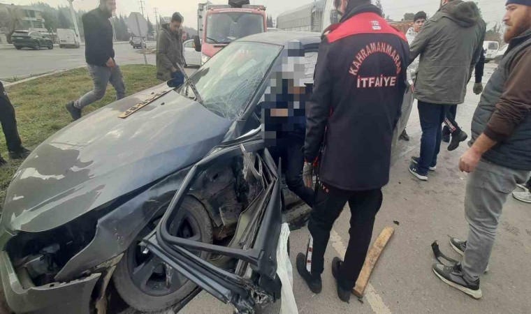 Kahramanmaraşta trafik kazası: 2 yaralı