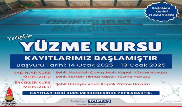 Kahramanmaraşta yüzme kursları başladı