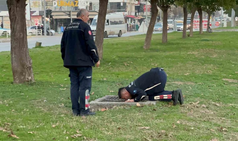 ‘Kanalizasyonda çocuk var ihbarı polis, itfaiye ve sağlık ekiplerini alarma geçirdi