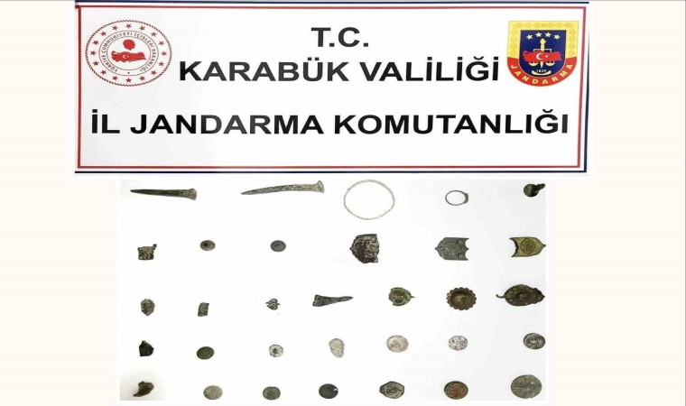 Karabükte 32 parça tarihi eser ele geçirildi