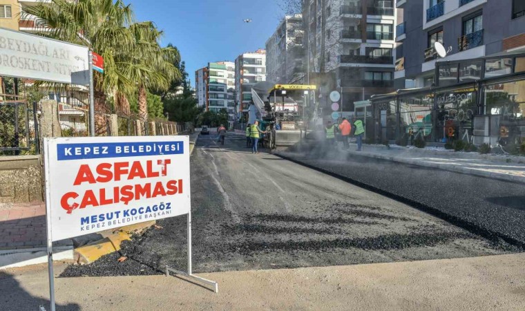 Kepezde altyapı kazıları sebebiyle bozulan asfalt yenilendi