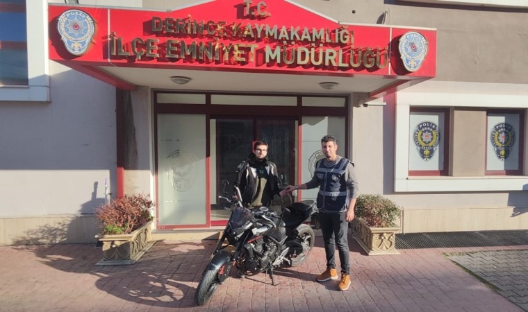 Kocaelide çalınan motosiklet İstanbulda bulundu