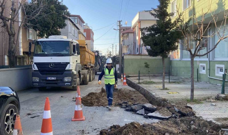 Kocaelide kazı çalışması sırasında doğal gaz borusu delindi