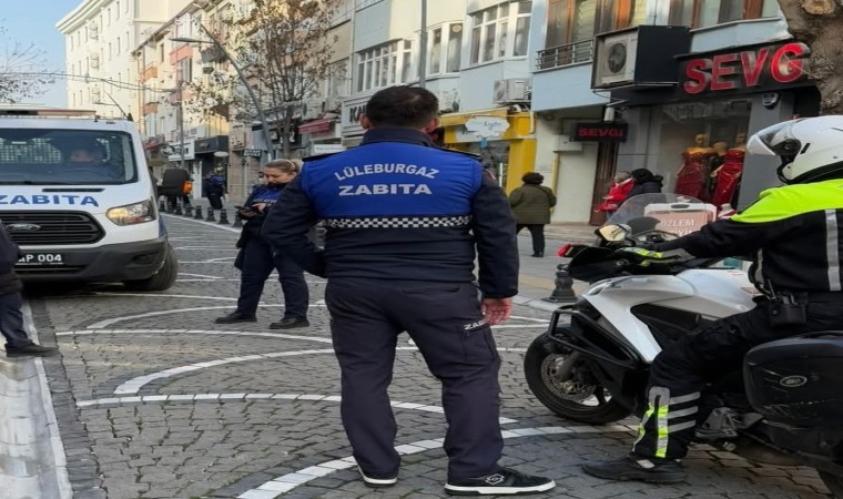 Lüleburgazda motosiklet denetimi: Trafiğe kapalı yola giren sürücülere para cezası