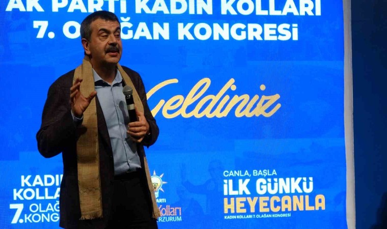 Milli Eğitim Bakanı Tekin, AK Parti Erzurum Kadın ve Gençlik Kolları kongrelerinde konuştu: