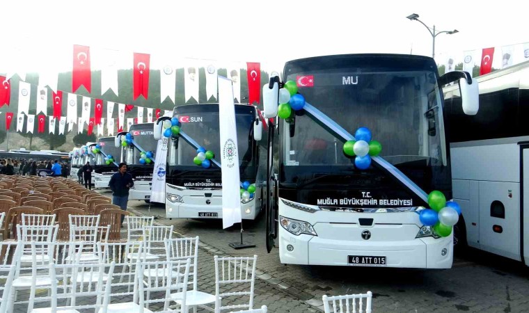 Muğla Büyükşehir Belediyesinden toplu taşımaya 35 yeni otobüs