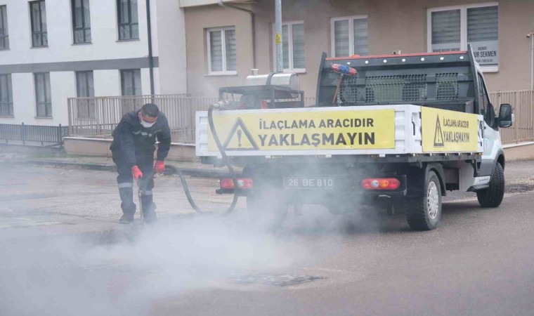 Odunpazarında rögar ve kanalizasyonlarda kışlak mücadele