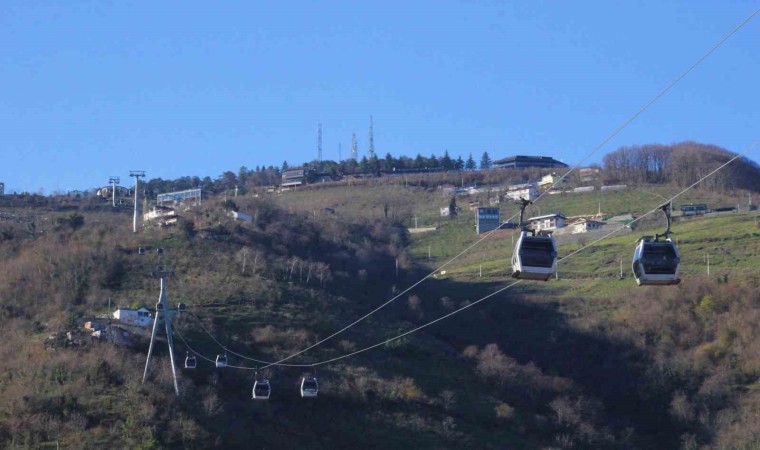 Orduda teleferik, bir yılda 697 bin yolcu taşıdı