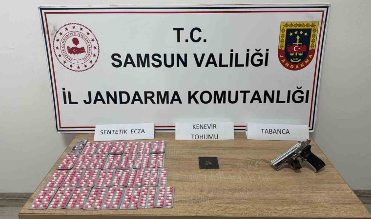 Samsunda jandarmadan uyuşturucu operasyonları