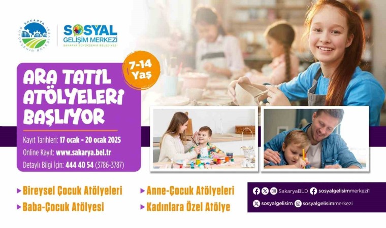 SGMde Ara Tatil Atölyeleri için kayıtlar başladı