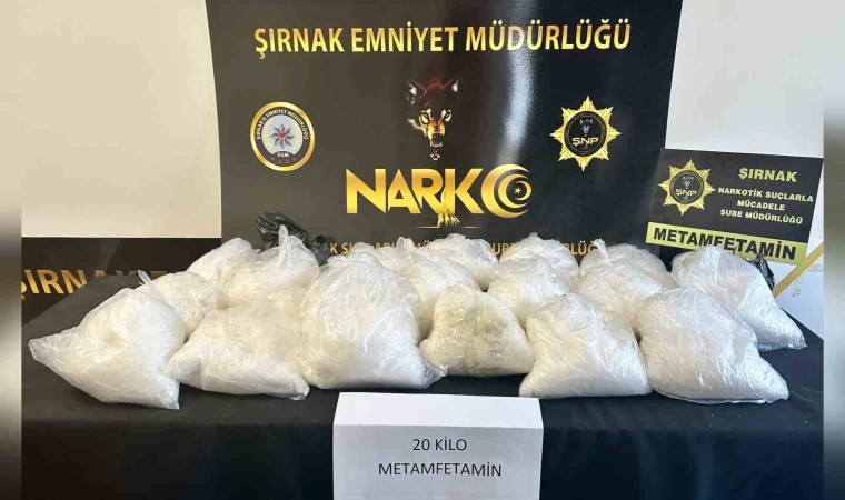 Şırnakta 20 kilo uyuşturucu ele geçirildi