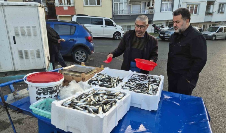 Tekirdağda seyyar tezgahlarda istavritin kilosu 150 liraya satılıyor