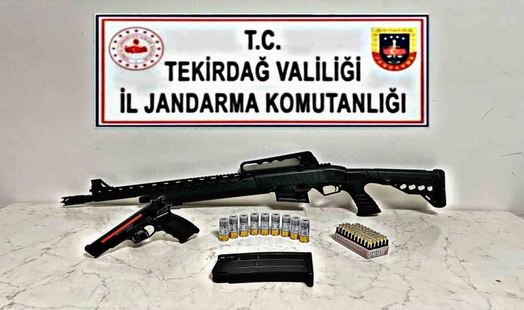 Tekirdağda silah ve uyuşturucu madde ele geçirildi