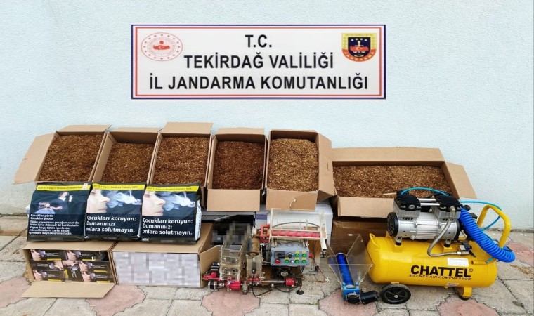 Tekirdağda tütün ve makaron operasyonu