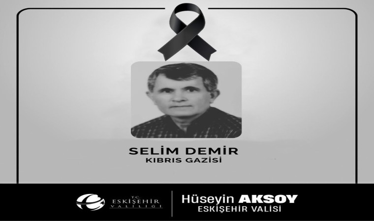 Vali Aksoydan Kıbrıs Gazisi için taziye mesajı