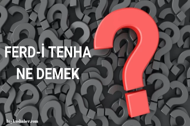 Ferdi Tenha ne demek? Ferdi Tenha ifadesinin anlamı nedir?