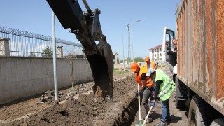 Malazgirtte doğalgaz çalışmaları başladı