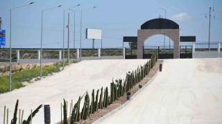 Aksarayda yeni şehir mezarlığı ve külliyede ağaçlandırma çalışması