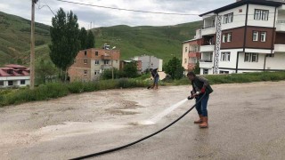 Bayburt Belediyesinden cadde ve sokaklarda hummalı çalışma