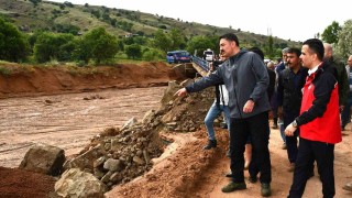 Kırıkkalede sel: Dereler taştı, evleri ve ahırları su bastı