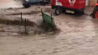 Kırıkkalede sel felaketi: Duvarları yıkılan ağırdaki küçükbaş hayvanlar sele kapıldı