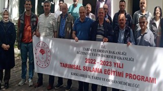 Kırklarelinde tasarruflu su kullanımı eğitimi