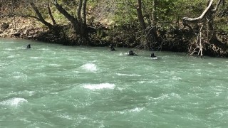 Tunceli Belediyesi dalgıç ekibinden, boğulma vakalarına karşı eğitim