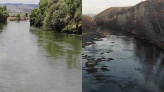 Yağışlar arttı, iki fotoğraf arasındaki fark değişti: Kızılırmakta su seviyesi yükseldi