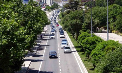 Yozgatta trafikte bayram yoğunluğu başladı