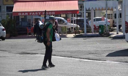 21 günlük yürüyüşünün ardından Rizeye ulaştı