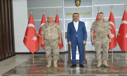 Jandarma İstihbarat Başkanı Tümgeneral Kavukcu, Vali Hacıbektaşoğlunu ziyaret etti