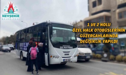 Nevşehirde otobüs güzergâhları değişti