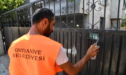 Osmaniyede cadde, sokak ve kapı numaralandırma çalışmaları devam ediyor