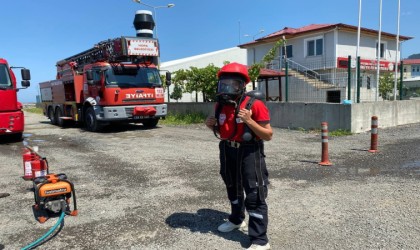 Staj gördüğü itfaiyede Avrupa Şampiyonasına hazırlanıyor