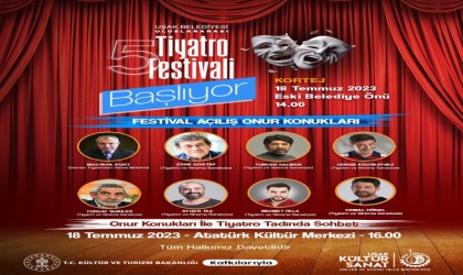 Uşak Belediyesi Uluslararası 5. Tiyatro Festivali başlıyor